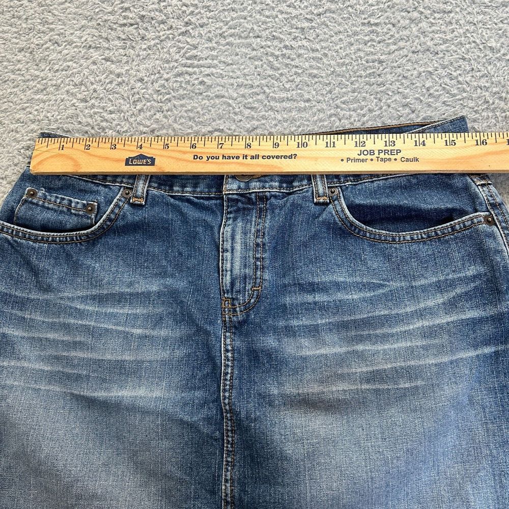American Eagle Outfitters Skirt Size 10 Denim Front Slit 5 Pocket Mini - Picture 3 of 9